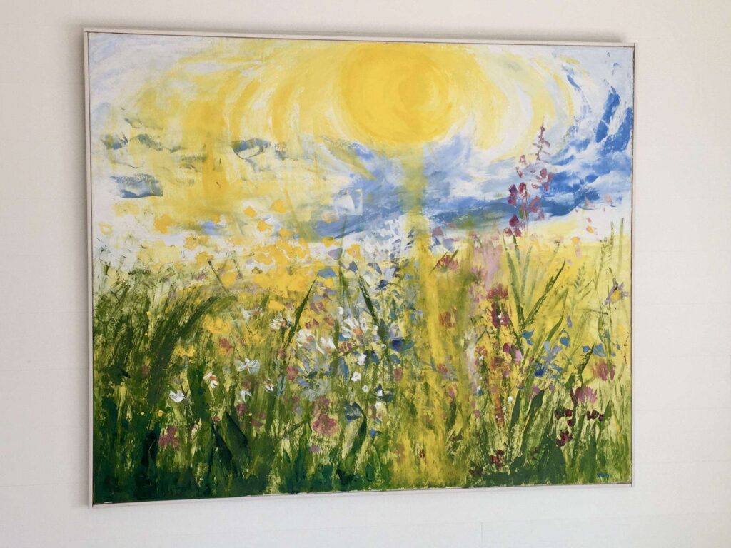 Jon-tavla av Sven-Erik Jonsson föreställande en sommaräng
